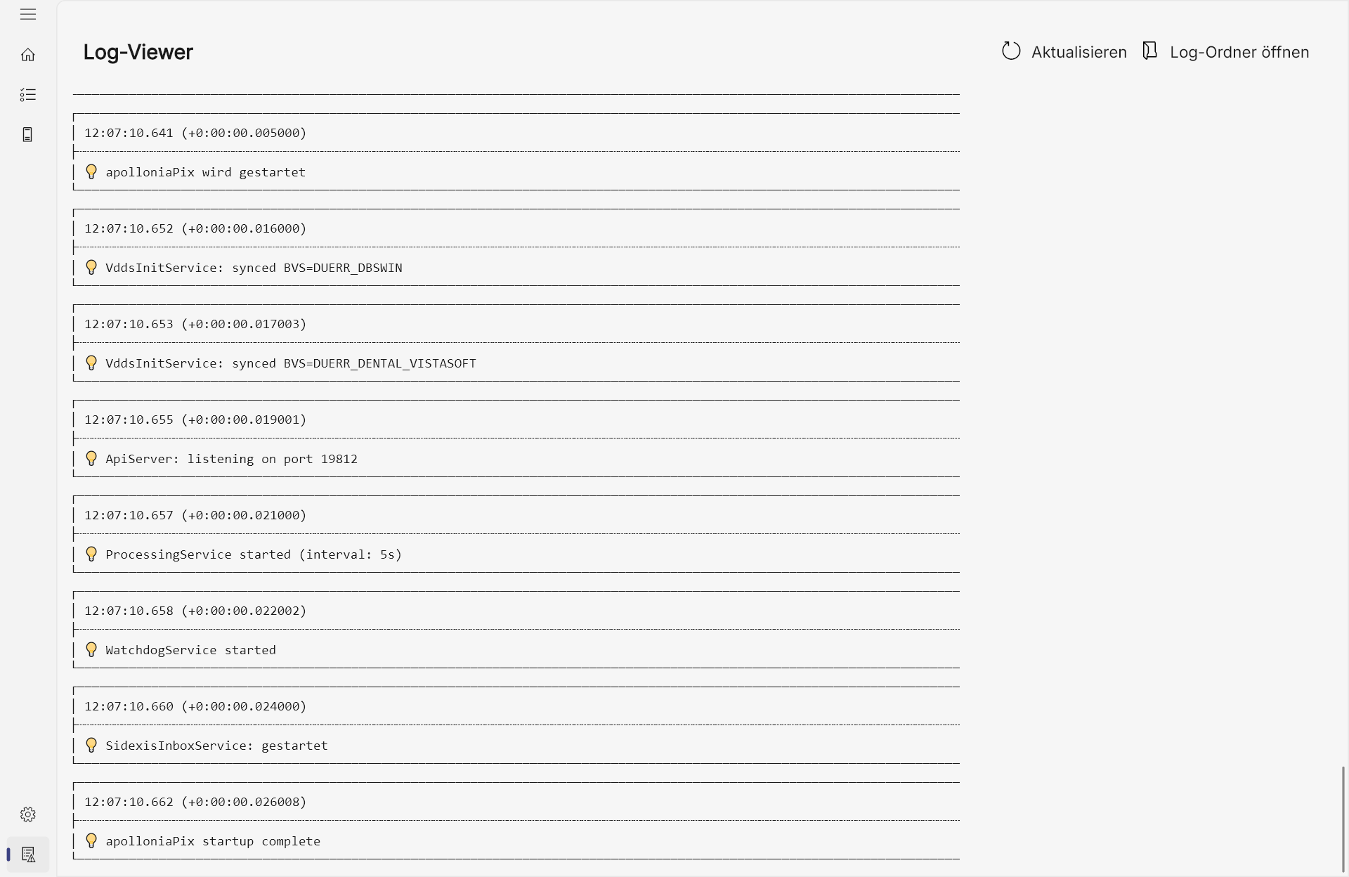 Der Log-Viewer